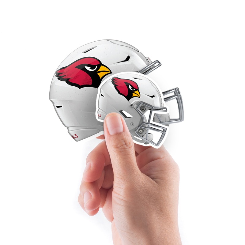 Arizona Cardinals – 5 Helmet Minis (Mixed Sizes) – Official NFL – Reusable Vinyl Decals