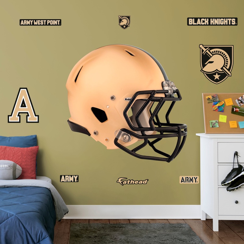 Army Black Knights – RealBig Helmet Collection – Official NCAA – Army Black Knights – Reusable Vinyl Wall Decals