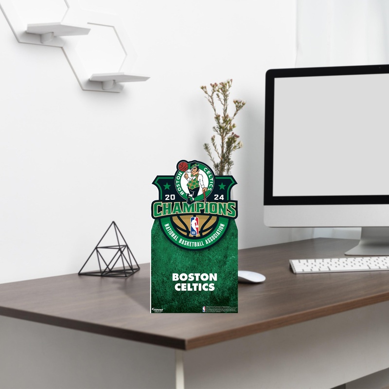 Boston Celtics 2024 Champions Logo – Mini Stand Out – Official NBA – Cardstock Cutout