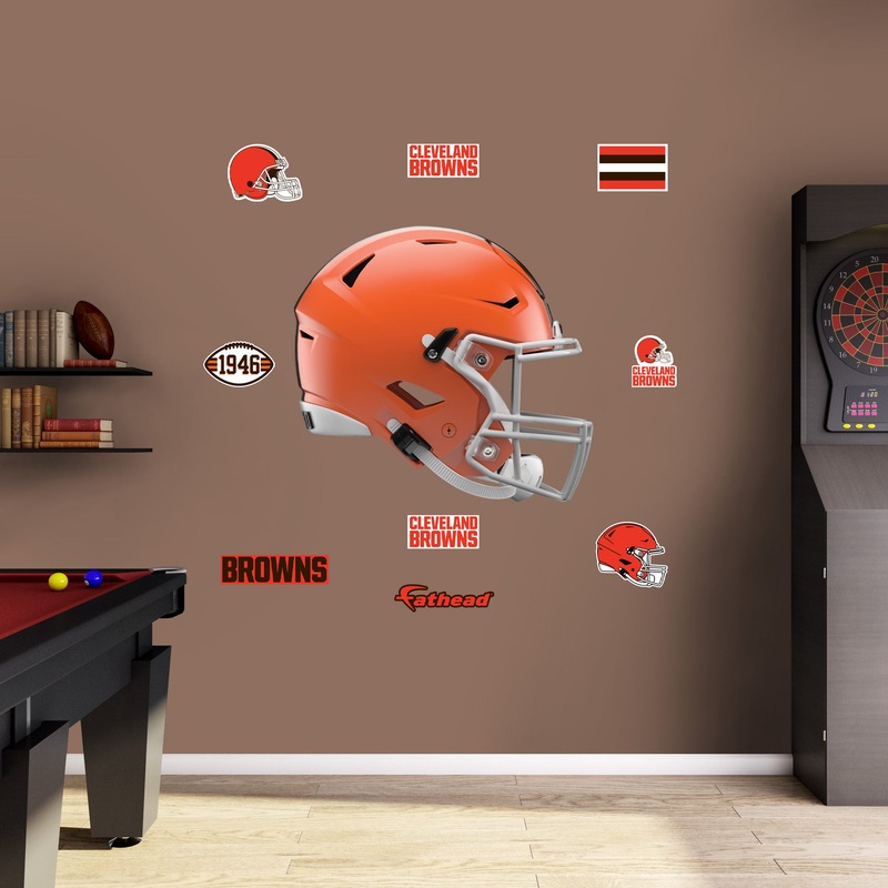 Cleveland Browns – RealBig Helmet Collection – Official NFL – Reusable Vinyl Wall Decals #2