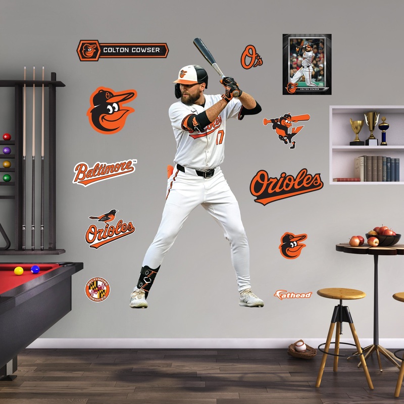 Colton Cowser – RealBig Collection – Official MLB – Baltimore Orioles – Reusable Vinyl Wall Decals