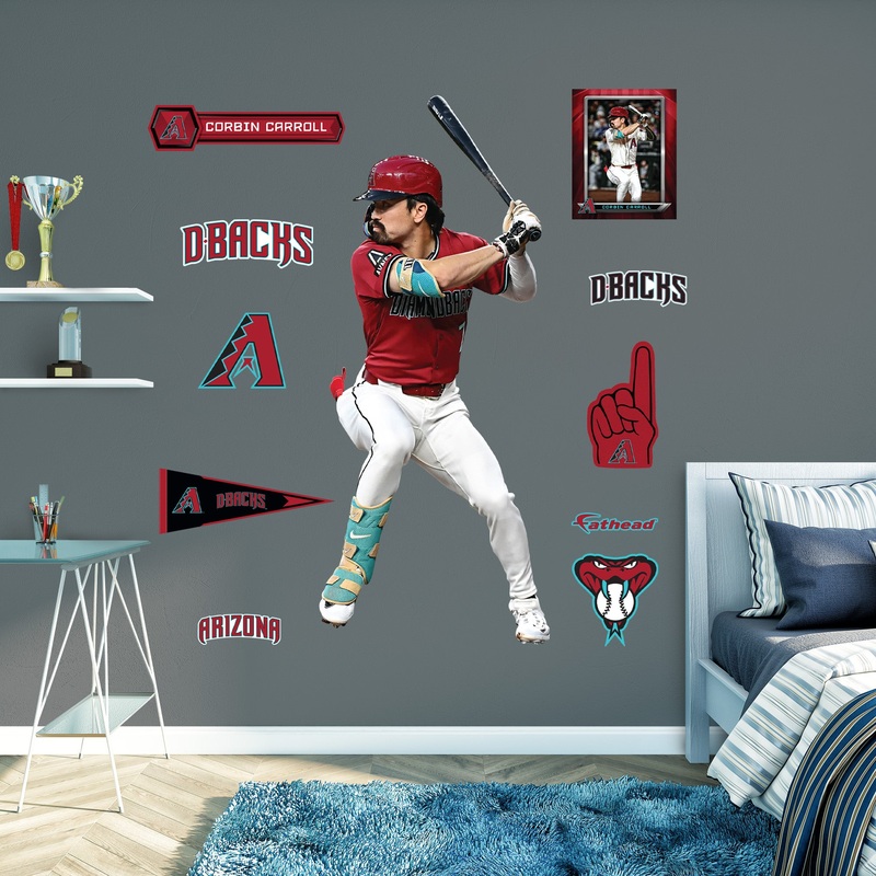 Corbin Carroll – RealBig Collection – Official MLB – Arizona Diamondbacks – Reusable Vinyl Wall Decals #2