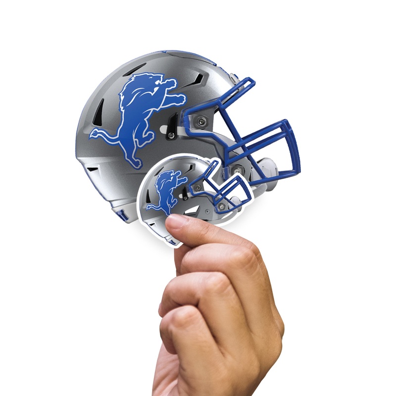 Detroit Lions – 5 Helmet Minis (Mixed Sizes) – Official NFL – Reusable Vinyl Decals