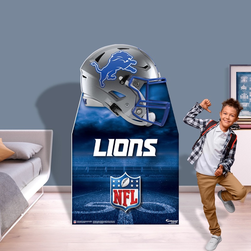 Detroit Lions Helmet – Life-Size Stand Out – Official NFL – Foam Core Cutout