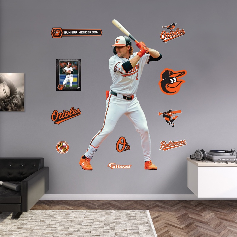 Gunnar Henderson – RealBig Collection – Official MLB – Baltimore Orioles – Reusable Vinyl Wall Decals #2