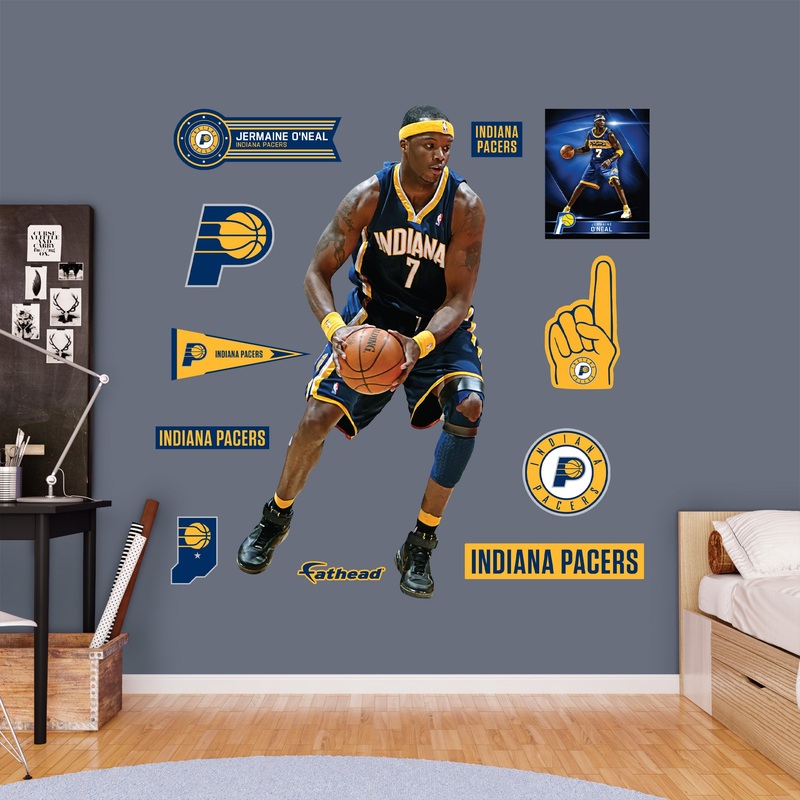 Jermaine O’Neal – RealBig Legend Collection – Official NBA – Indiana Pacers – Reusable Vinyl Wall Decals
