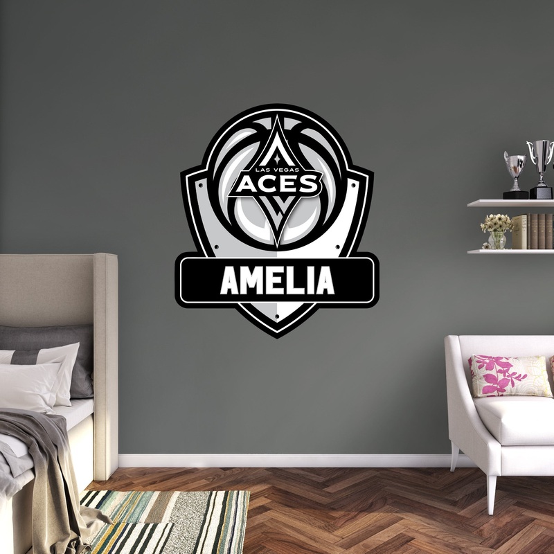 Las Vegas Aces – Badge – With Personalized Name – Official WNBA – Vinyl Transfer Decal