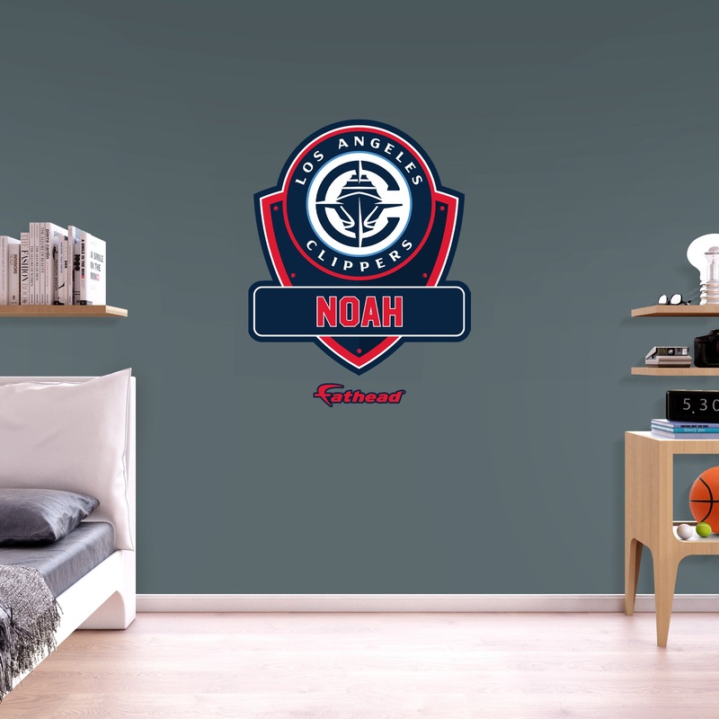 Los Angeles Clippers – Badge – With Personalized Name – Official NBA – Vinyl Transfer Decal