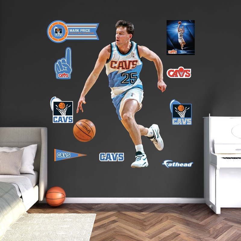 Mark Price Legend – RealBig Collection – Official NBA – Cleveland Cavaliers – Reusable Vinyl Wall Decals