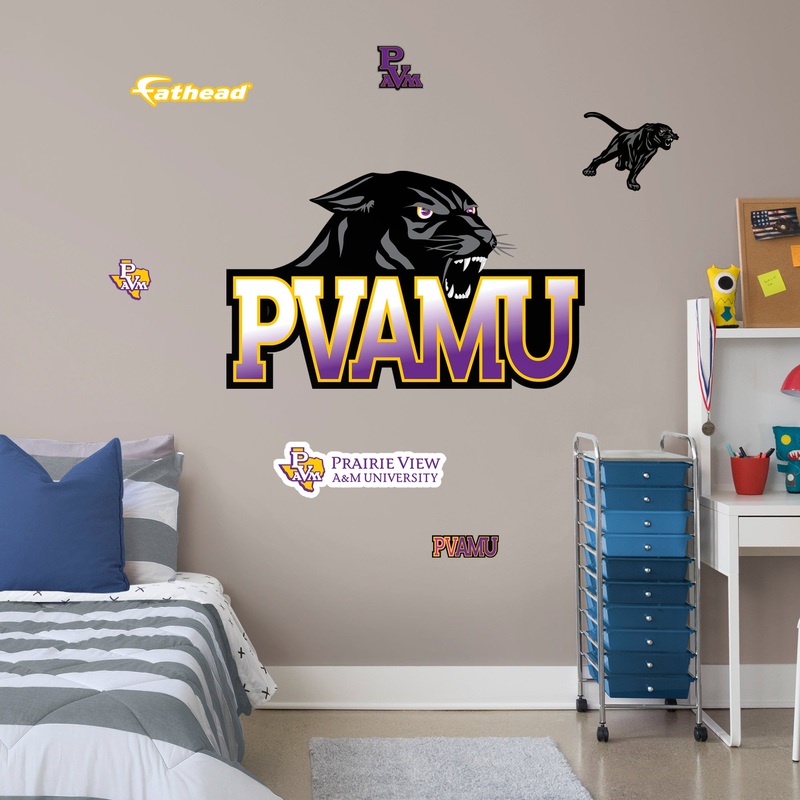 Prairie View A&M University – RealBig Logo Collection – Official NCAA – Reusable Vinyl Wall Decals #1