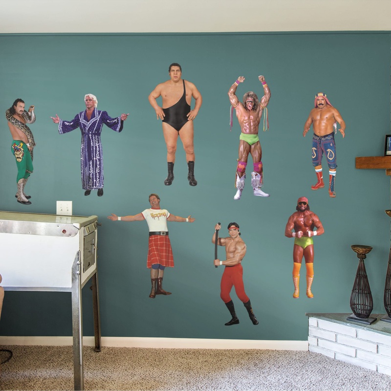 WWE Legends – RealBig Legends Collection – Official WWE – Reusable Vinyl Wall Decals