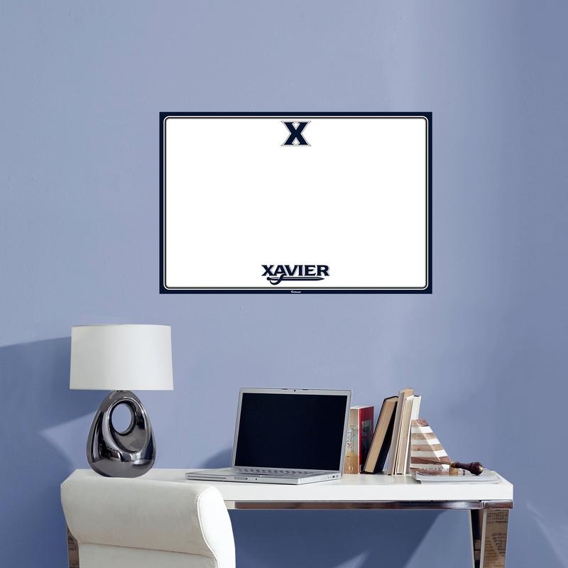 Xavier Musketeers – X-Large – Dry Erase Whiteboard – Official NCAA – Reusable Vinyl Wall Decal