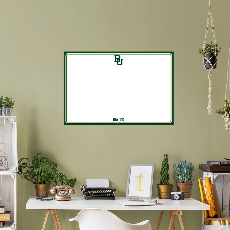 Baylor Bears – X-Large – Dry Erase Whiteboard – Official NCAA – Reusable Vinyl Wall Decal