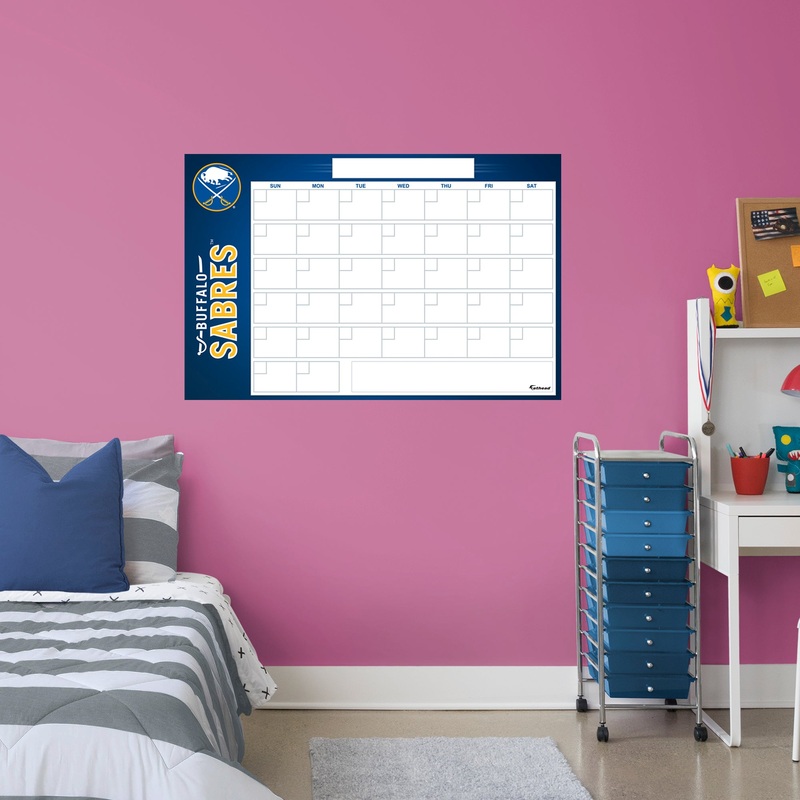 Buffalo Sabres – Dry Erase Calendar – Official NHL – Reusable Vinyl Wall Decal #1