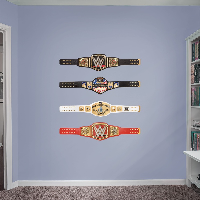 Championship Title – RealBig Collection – Official WWE – Reusable Vinyl Wall Decals