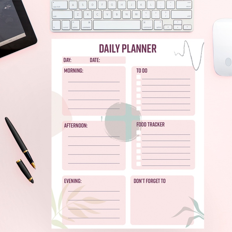 Daily Planner Plants  – Removable Wall Decal