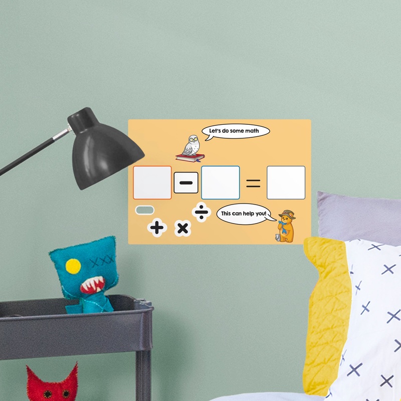 Dry Erase Educational Math Chart – Removable Wall Decal
