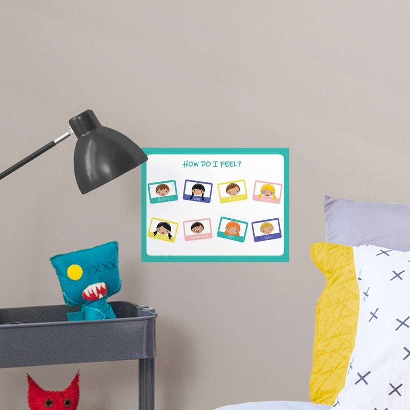 Dry Erase Feeling Chart Children  – Removable Wall Decal