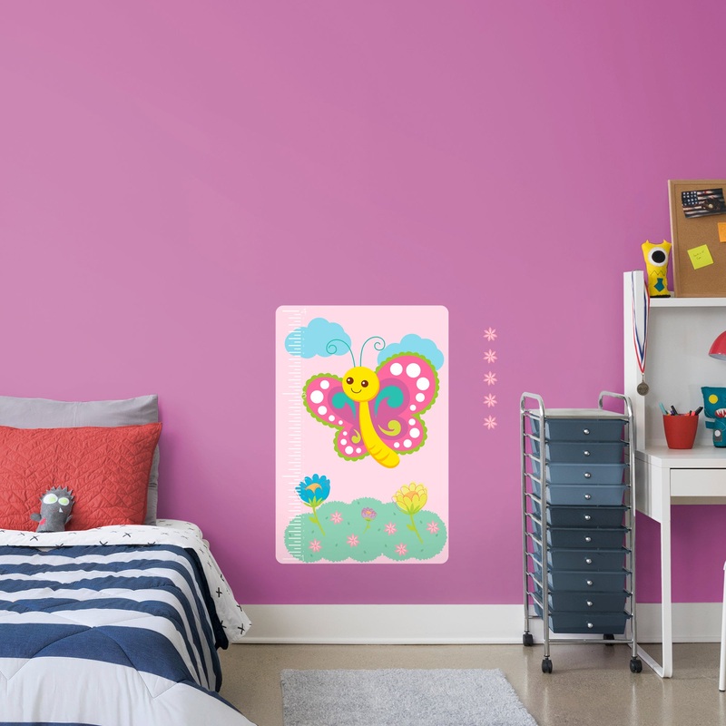 Growth Chart Butterfly  – Removable Wall Decal