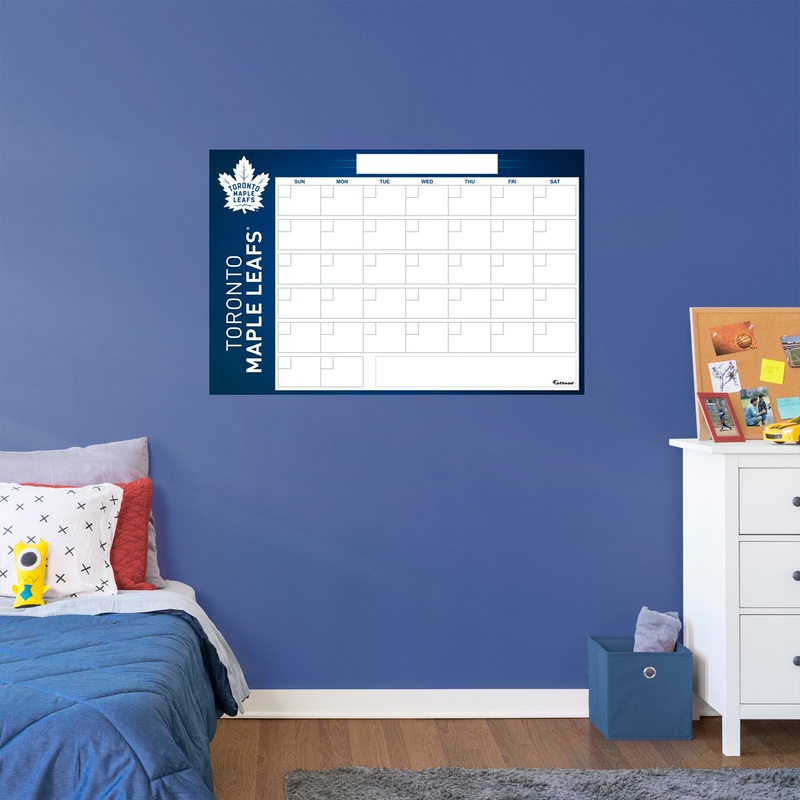 Toronto Maple Leafs – Dry Erase Calendar – Official NHL – Reusable Vinyl Wall Decal