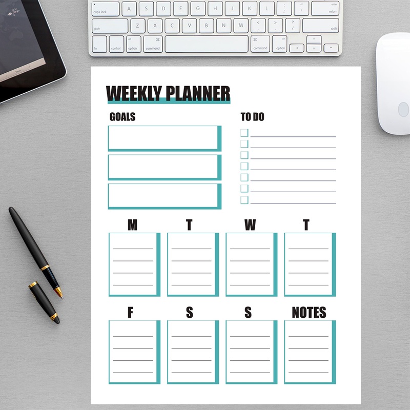 Weekly Planner  – Removable Wall Decal