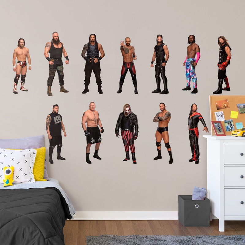 WWE – RealBig Superstars Collection – Official WWE – Reusable Vinyl Wall Decals