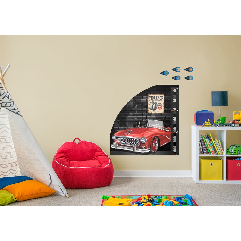 Automobile Growth Charts Vintage Car – Removable Wall Decal