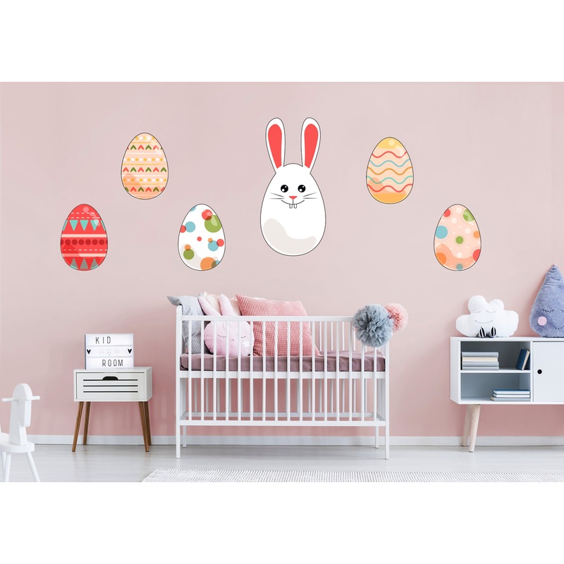 Easter Egg Bunny  –  Removable Wall Decal