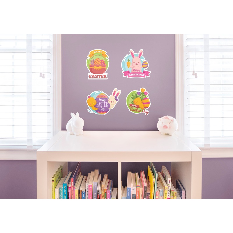 Easter Happy Easter Labels  –  Removable Wall Decal