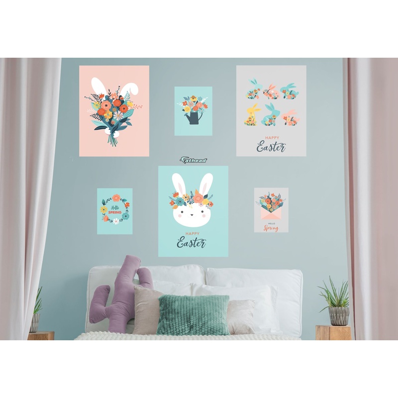 Easter Happy Easter Posters  –  Removable Wall Decal