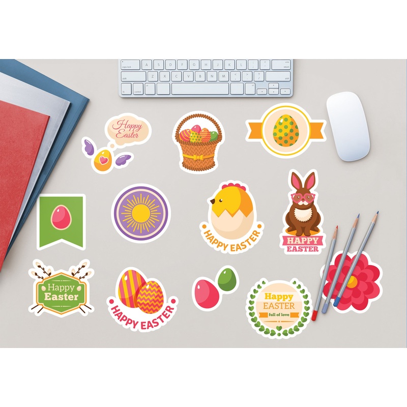Easter Labels  –  Removable Wall Decal