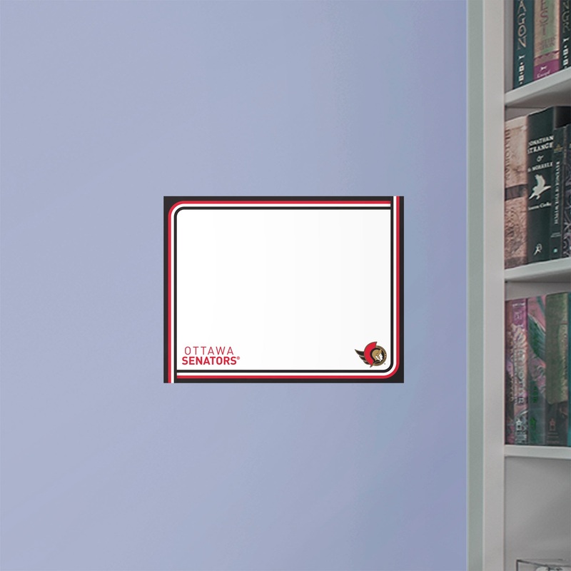 Ottawa Senators – Teammate – Dry Erase Whiteboard – Official NHL – Reusable Vinyl Wall Decal