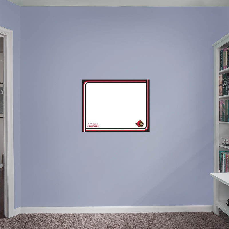 Ottawa Senators – X-Large – Dry Erase Whiteboard – Official NHL – Reusable Vinyl Wall Decal
