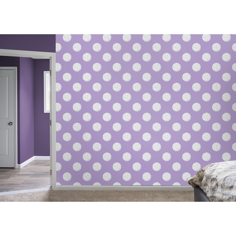 Volley-oop – Lavender  – Peel & Stick Wallpaper
