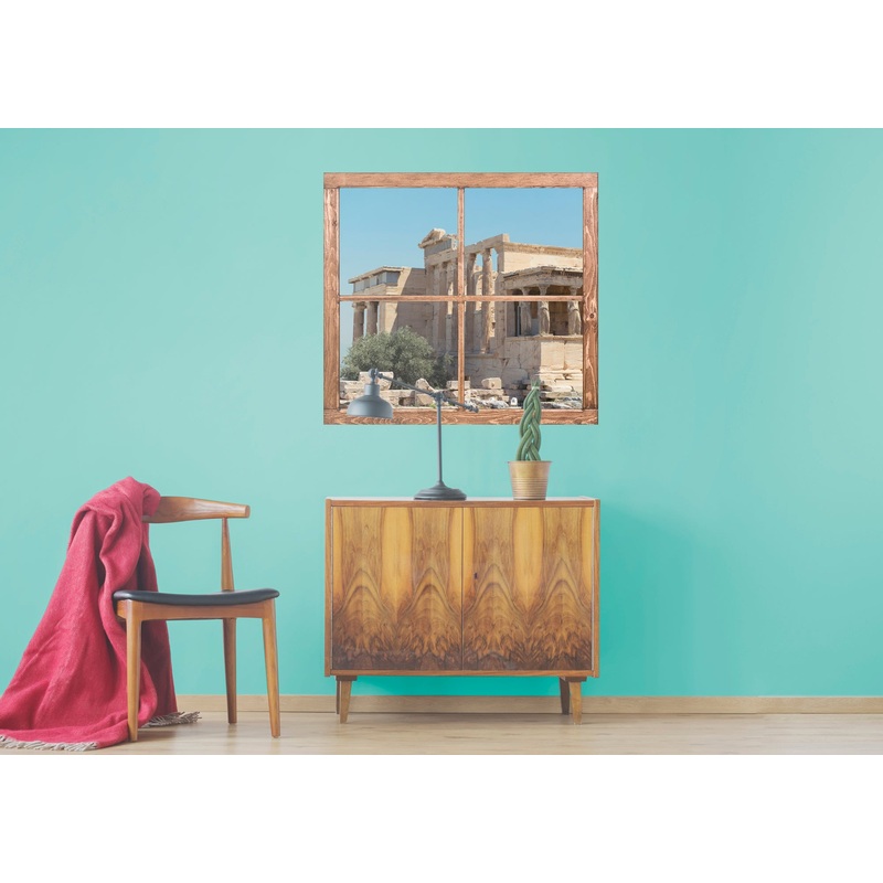 Ancient World: Erechteion Temple Instant Windows        –   Removable Wall   Adhesive Decal