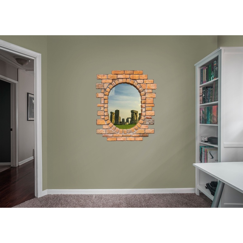 Ancient World: Stonehenge Instant Windows        –   Removable Wall   Adhesive Decal
