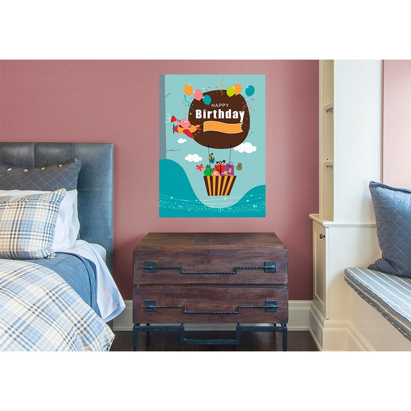 Birthday  Greetings Dry Erase           Removable Wall   Adhesive Decal
