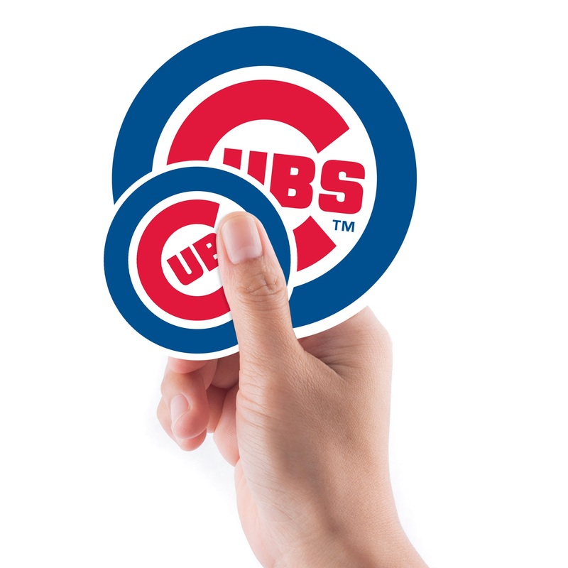 Chicago Cubs – 5 Logo Minis (Mixed Sizes) – Official MLB – Reusable Vinyl Decals