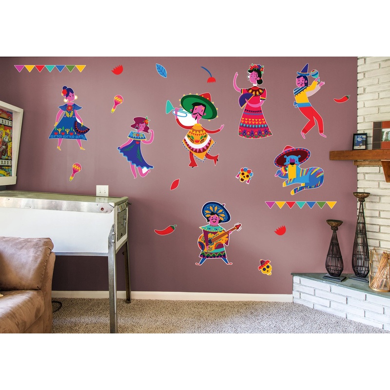 Cinco de Mayo  Dancers Collection            Removable Wall   Adhesive Decal