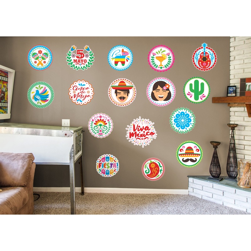 Cinco de Mayo  Floral Collection            Removable Wall   Adhesive Decal