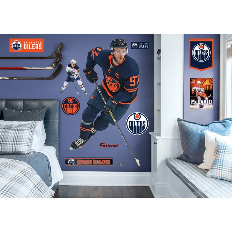 Connor McDavid – RealBig Collection – Official NHL – Edmonton Oilers – Reusable Vinyl Wall Decals #4