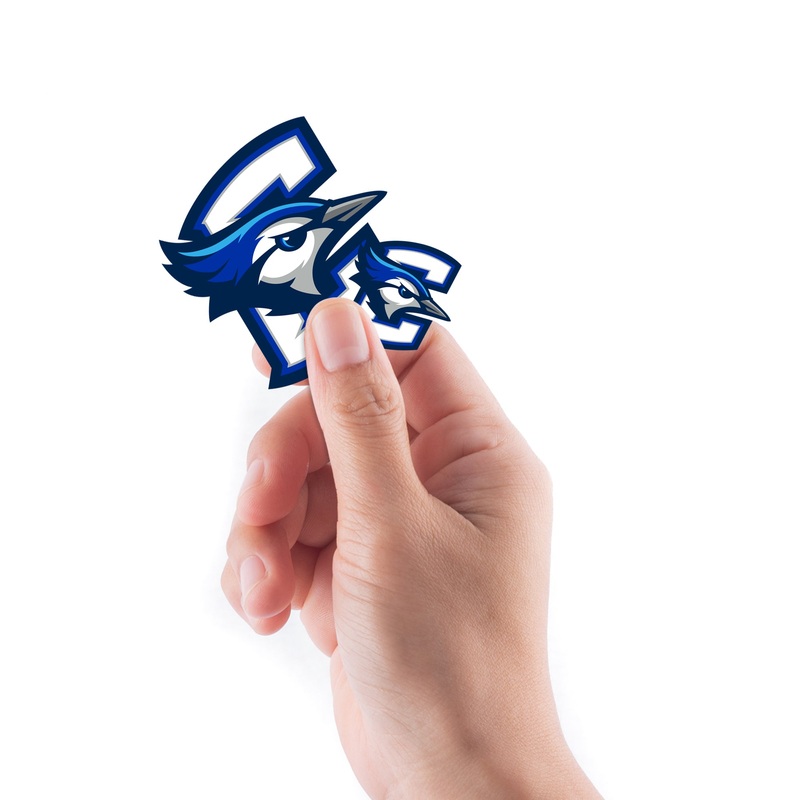 Creighton Bluejays – 5 Logo Minis (Mixed Sizes) – Official NCAA – Reusable Vinyl Decals