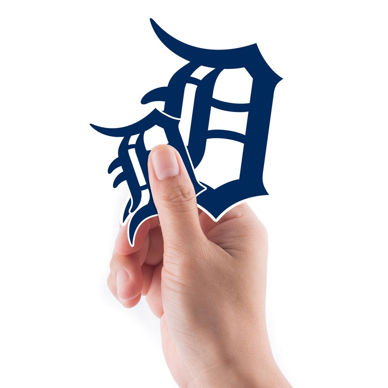 Detroit Tigers – 5 Logo Minis (Mixed Sizes) – Official MLB – Reusable Vinyl Decals