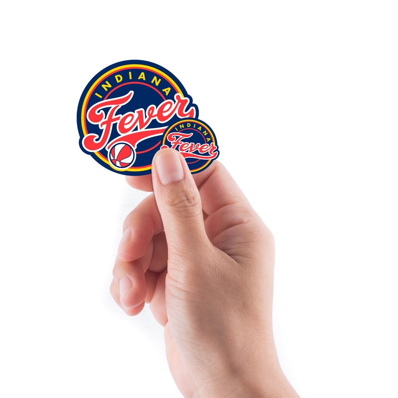 Indiana Fever – 5 Logo Minis (Mixed Sizes) – Official WNBA – Reusable Vinyl Decals