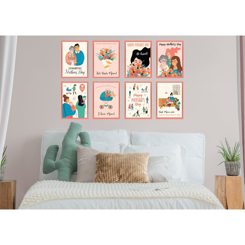 Mother’s Day Happy Mother’s Day Collection  –  Removable Wall Decal