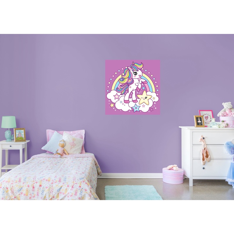 Mythical Creatures: Unicorn Mural        –   Removable Wall   Adhesive Decal
