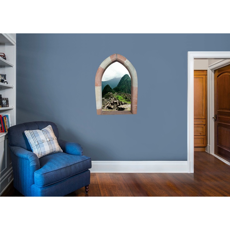 New Wonders: Machu Pichu Sunny Instant Windows        –   Removable Wall   Adhesive Decal