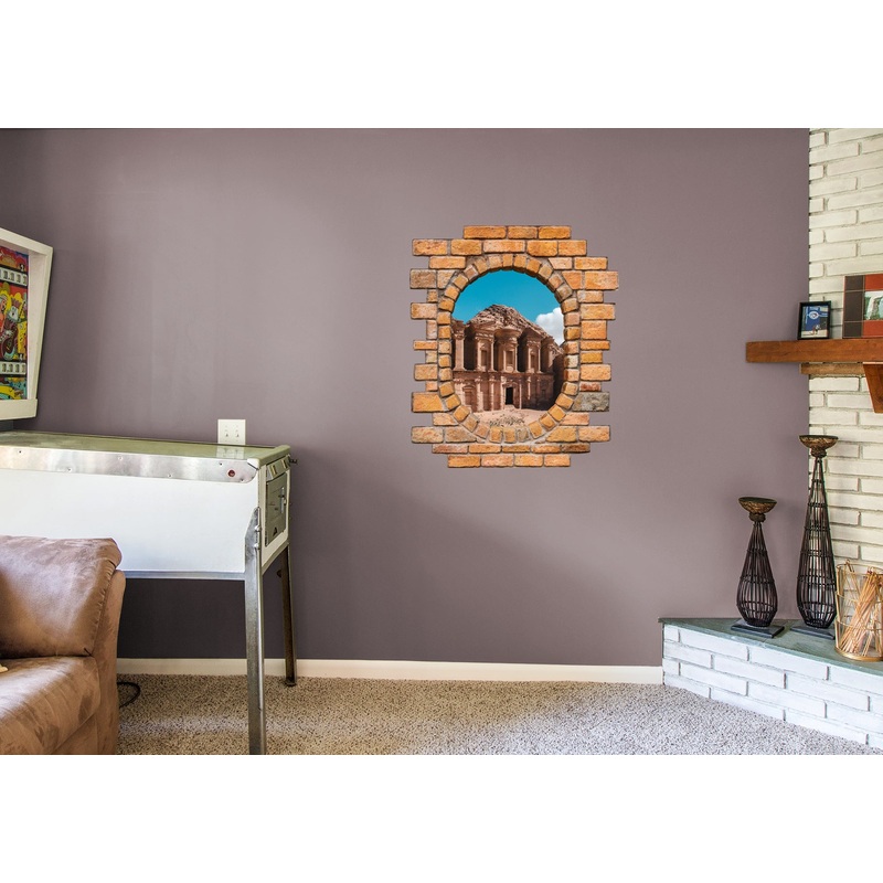 New Wonders: Petra Instant Windows        –   Removable Wall   Adhesive Decal