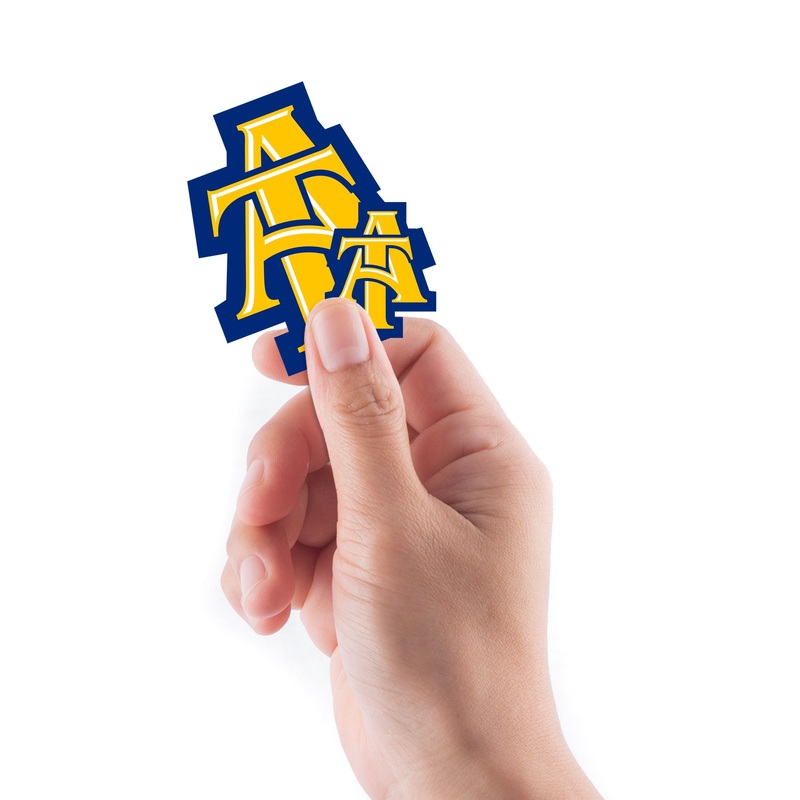 North Carolina A&T Aggies – 5 Logo Minis (Mixed Sizes) – Official NCAA – Reusable Vinyl Decals