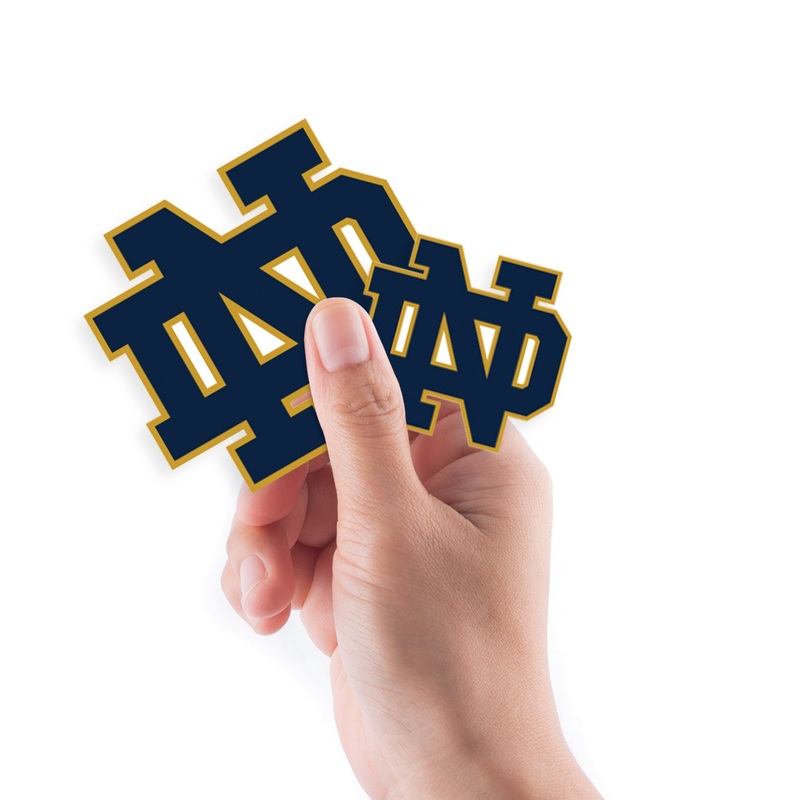 Notre Dame Fighting Irish – 5 Logo Minis (Mixed Sizes) – Official NCAA – Reusable Vinyl Decals